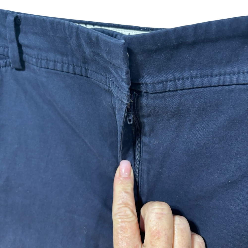 Talbots Perfect Short Navy Blue Cotton Stretch Chino Shorts Womens 14P‎ #654 - Picture 5 of 7
